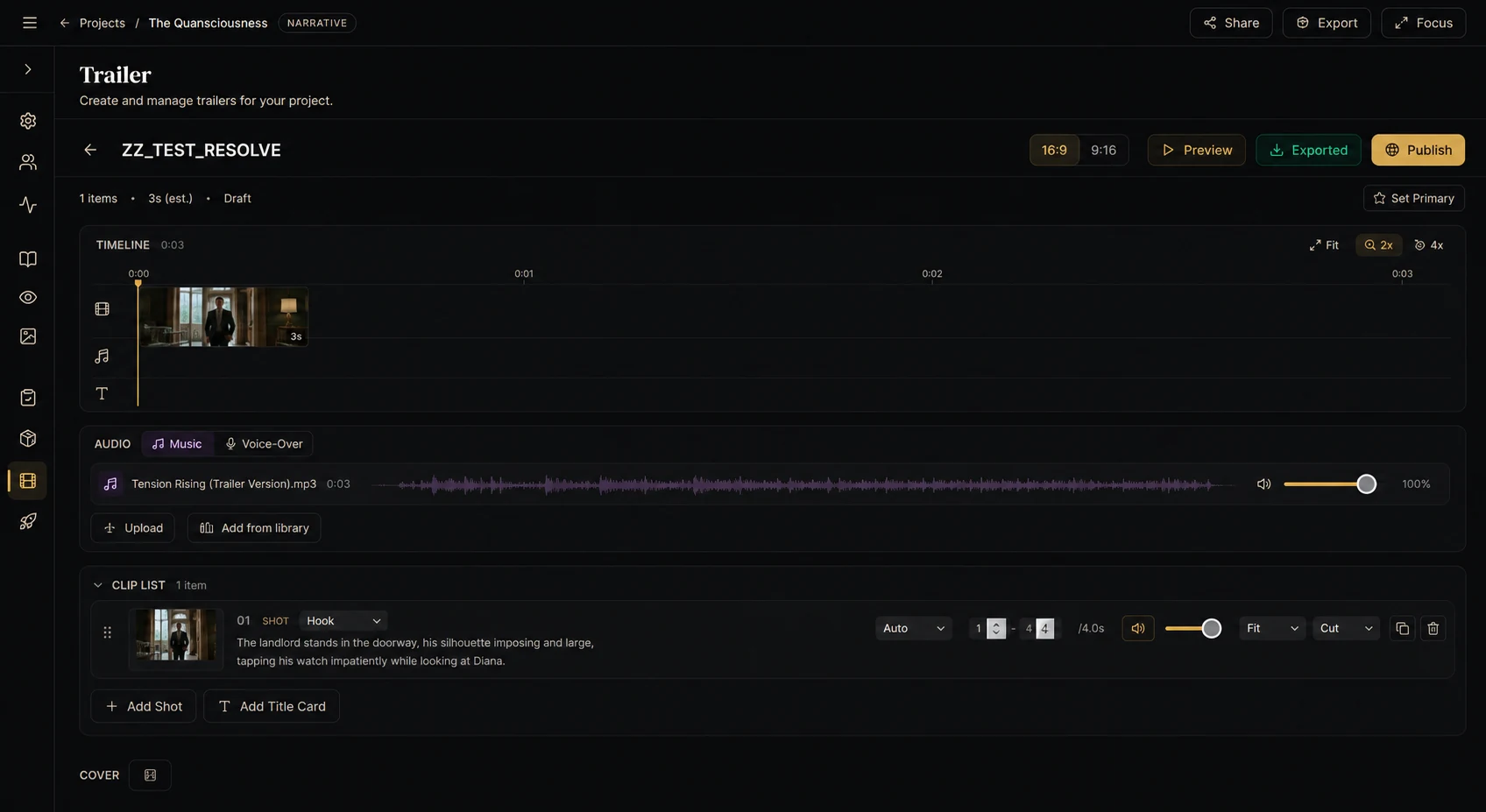 Filmadex trailer builder